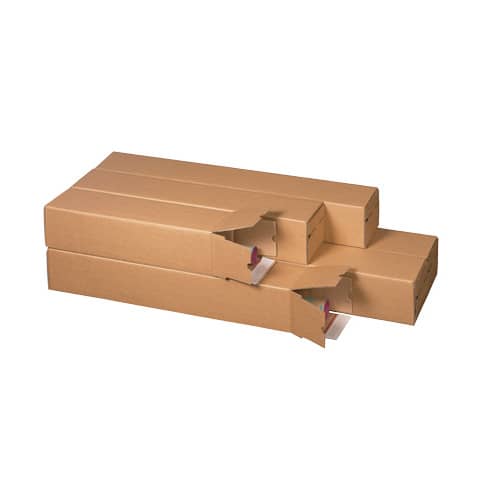 Scatole a tubo per spedizione Bong Square Box - conf. 10 pz - 105x105x610 mm - 311600110